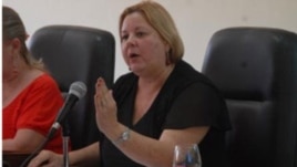 Ministra de Comercio Interior, Mary Blanca Ortega Barredo.