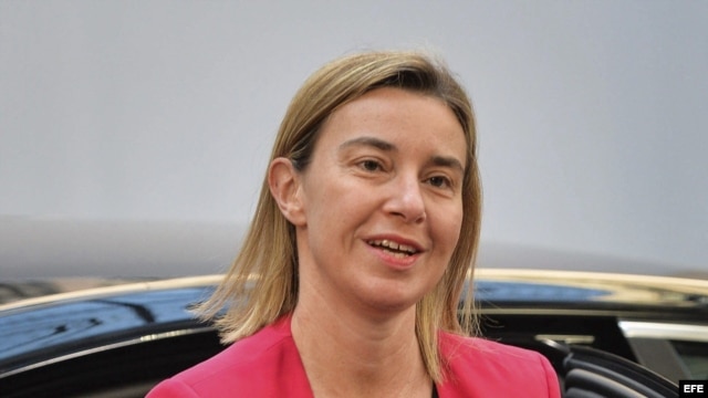 La jefa de la diplomacia europea, Federica Mogherini, en foto de archivo.