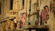 Graffiteros cubanos frente el Malecon.