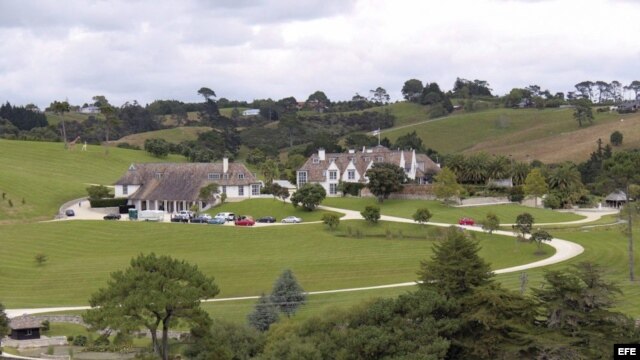 Residencia propiedad del fundador de MegaUpload, Kim Schmitz o Dotcom, en Coatesville, cerca de Auckland (Nueva Zelanda).