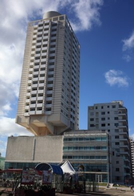 El edificio Atlantic, en La Habana (Cuba).