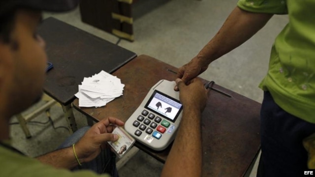 Último simulacro electoral en Venezuela.