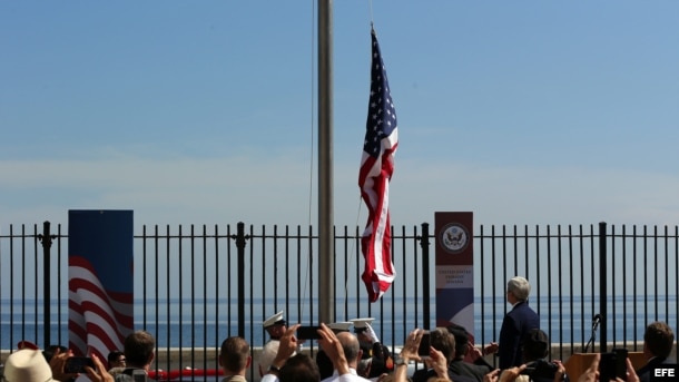 Así fue la ceremonia de reapertura de la Embajada de EEUU en Cuba