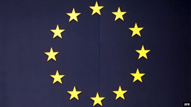 La bandera de la Unión Europea. 