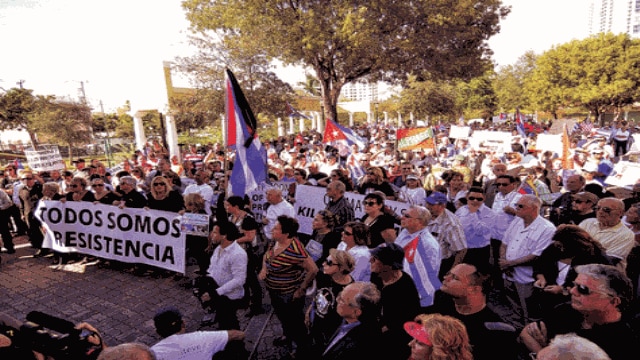 La protesta del sábado en Miami ha sido convocada por la Asamblea de la Resistencia Cubana.