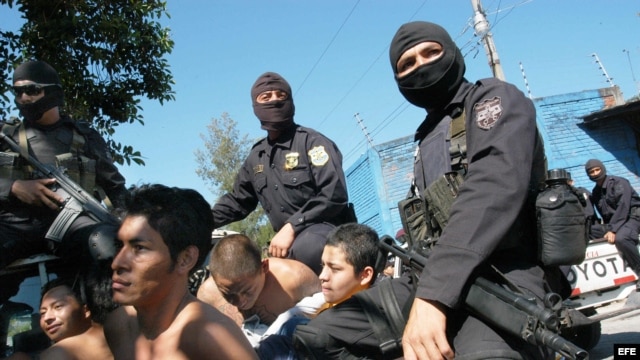 Operación contra las pandillas en El Salvador. 
