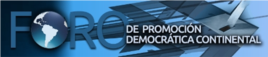 Logo del Foro de Promoción Democracia Continental.
