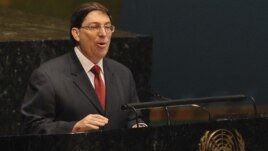 El ministro cubano de Exteriores, Bruno Rodríguez, comparece ante la Asamblea General de la ONU/ Foto de archivo