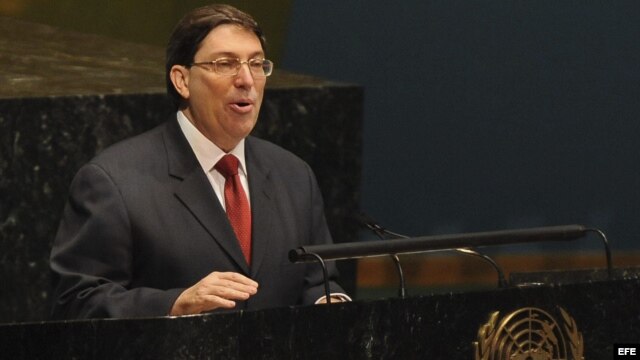 El ministro cubano de Exteriores, Bruno Rodríguez, comparece ante la Asamblea General de la ONU/ Foto de archivo