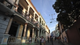 La calle Enramada en el centro de Santiago de Cuba. 