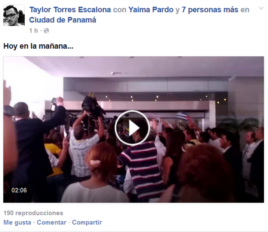 Página de FB de Taylor Torres