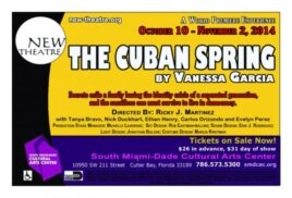 Cartel promocional de la obra "La primavera cubana".