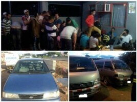 Fotos de la captura de 29 cubanos ilegales en la página de Facebook de la Fuerza Pública de Costa Rica.