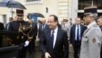 El presidente de Francia, François Hollande (centro)