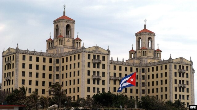  Vista del Hotel Nacional de Cuba, donde se alojará parte de la delegación que acompañará al presidente Obama. 