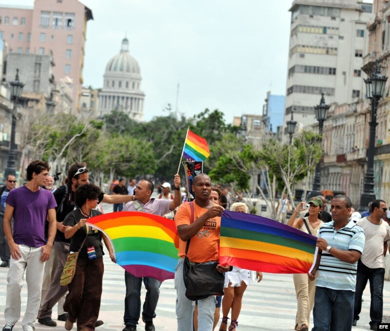 Marcha independiente por el Orgullo Gay en La Habana.