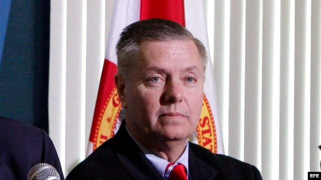 Fotografía de archivo del senador Lindsay Graham.