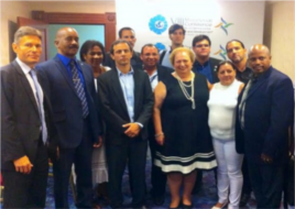 Miembros de la delegación cubana reunidos con Tom Malinowski. Foto Cubanet.