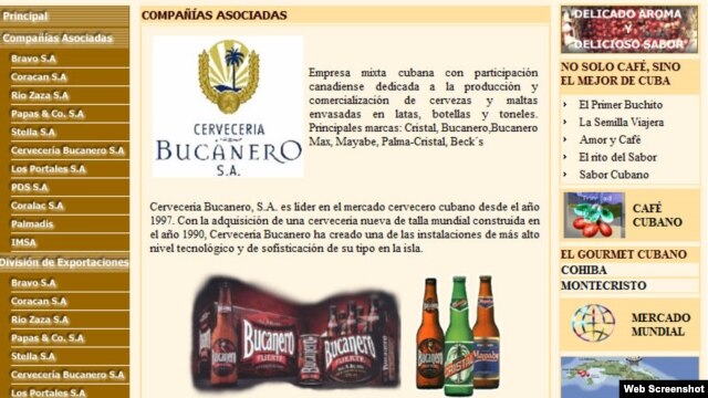 Coralsa produce marcas tan conocidas en el mercado interno --en divisas-- como las cervezas Bucanero.