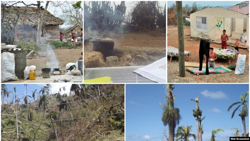 Areas rurales tras paso del huracán en Baracoa.