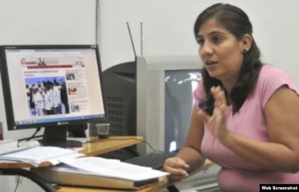 Karina Marrón, subdirectora del diario oficialista Granma.