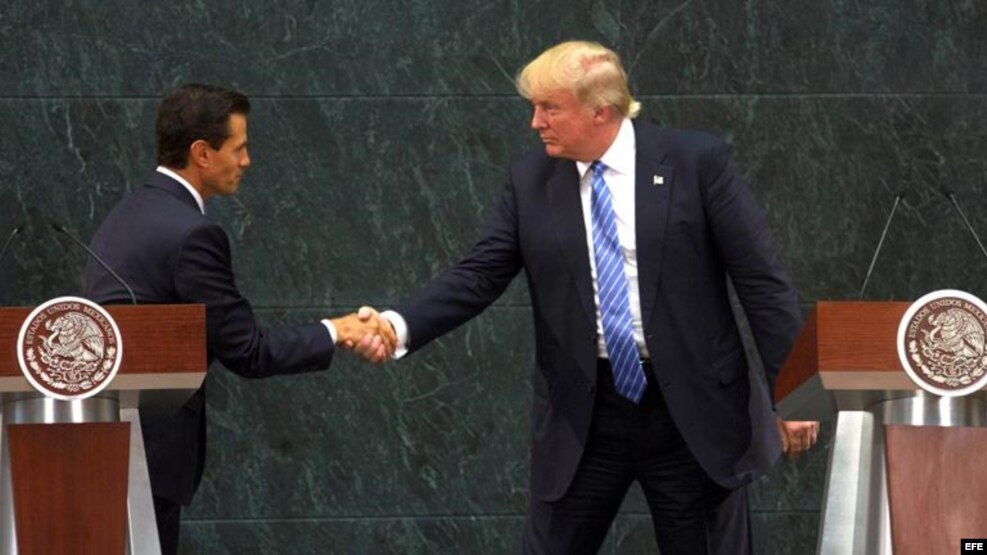 Trump y Peña Nieto.
