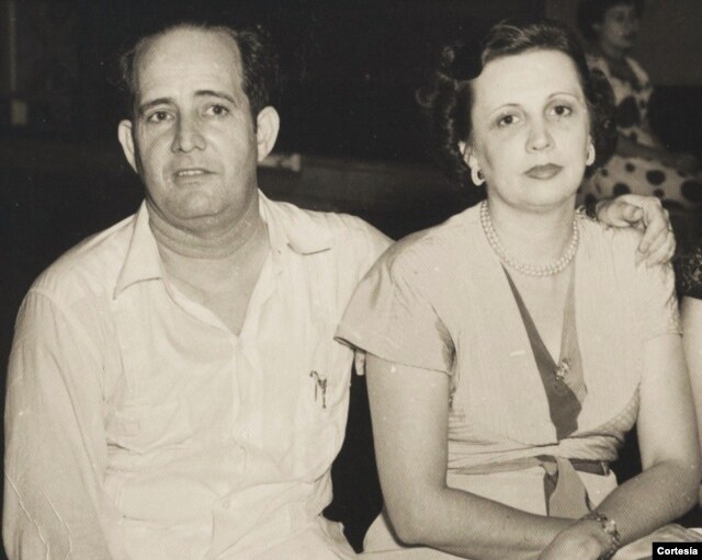 Mariano Esteva Lora y su esposa Mercedes