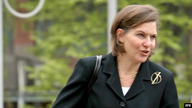 La portavoz del Departamento de Estado, Victoria Nuland. EFE/Stf. 