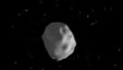 Fotografía de archivo de un asteroide. 