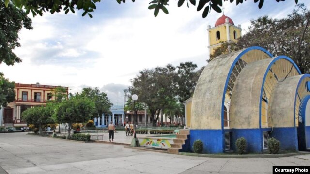 Parque José Martí en la ciudad de Guantánamo.