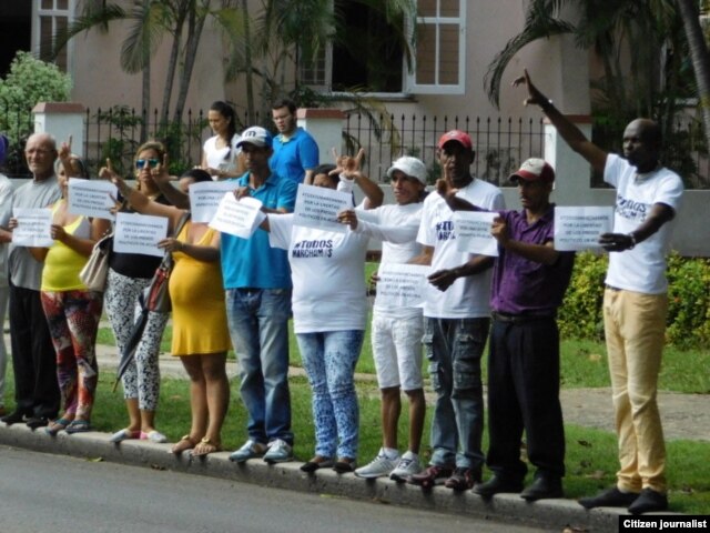 Reporta Cuba Marchas por Derechos Foto Angel Moya