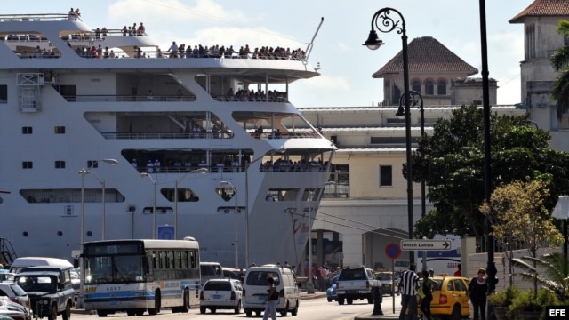 Un crucero inglés en La Habana. Archivo.