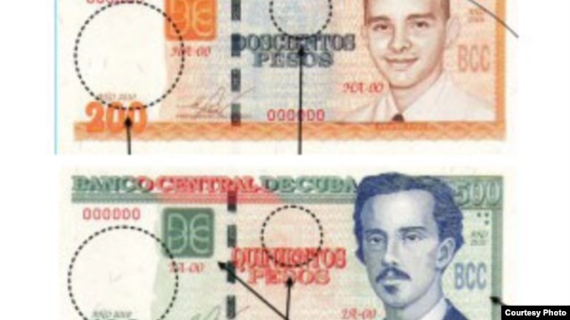 El billete de 200 pesos MN lleva la efigie de Frank País, y el de 500, la de Ignacio Agramonte.