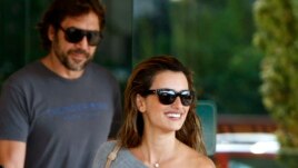 Archivo - Penelope Cruz  y su espos Javier Bardem en Sarajevo. 