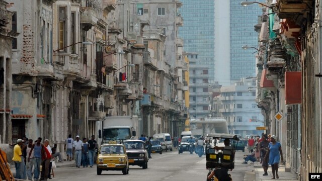 Vista del viejo y populoso barrio de Centro Habana 