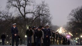 Un ensayo de la ceremonia inaugural del presidente Barack Obama.