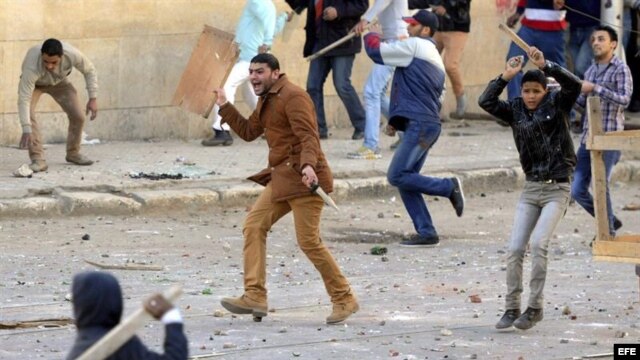 Disturbios en Egipto.
