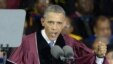 El presidente estadounidense, Barack Obama, en la universidad Morehouse College, en Atlanta, Georgia.