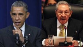 Barack Obama y Raúl Castro.