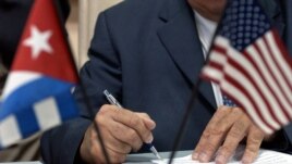 Archivo - Acuerdos entre Cuba y Estados Unidos sobre ventas de alimentos. 