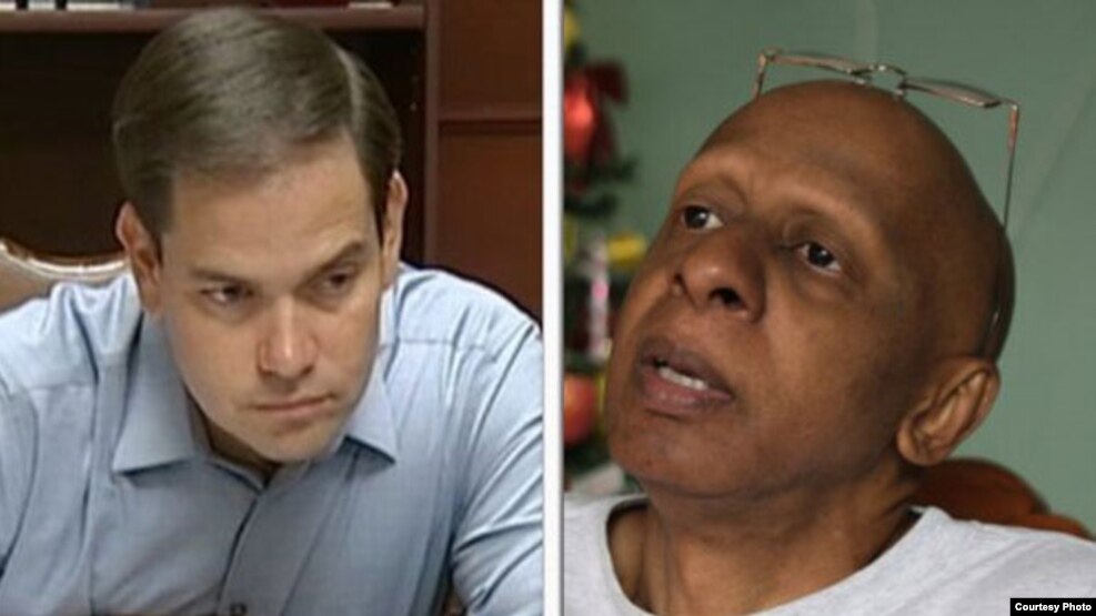El senador cubanoamericano Marco Rubio habló telefónicamente con el opositor cubano en huelga de hambre Guillermo Fariñas.