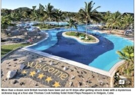 El Daily Mail británico reportó la intoxicación de 18 turistas en el hotel Playa Pesquero de Holguín.