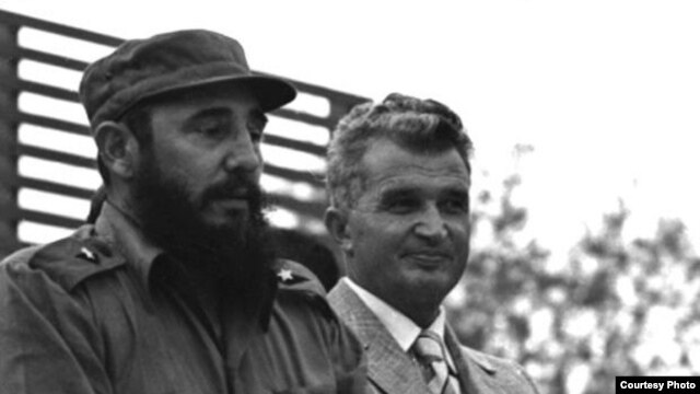 Fidel Castro y Nicolae Ceausescu en 1972. 