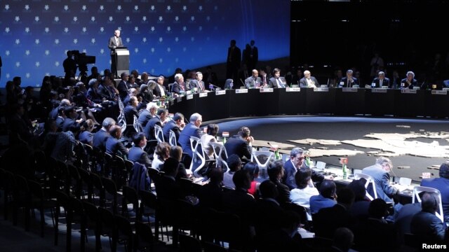 Clausura de CELAC-UE en Santiago de Chile, el domingo 27 de enero de 2013 