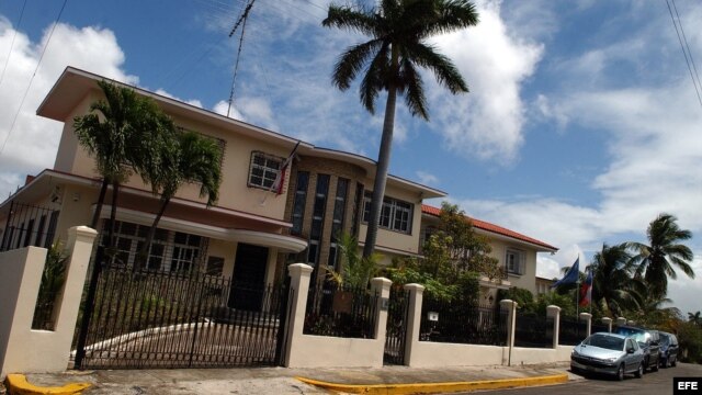 Fachada de la embajada de la República Checa en Cuba.