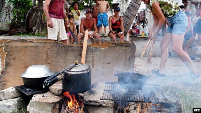 Cocina de leña. 