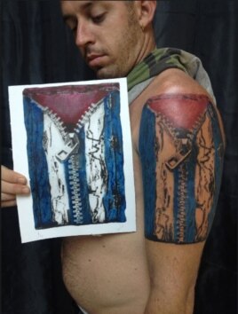 Bandera con cremallera: El proyecto y la obra terminada