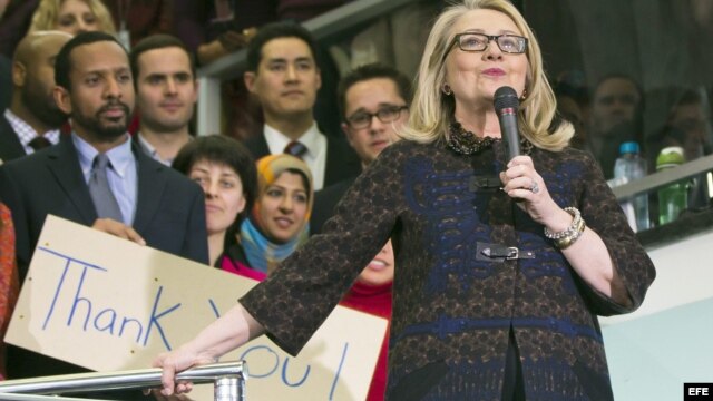 Hillary Clinton, en la fiesta de despedida como Secretaria de Estado el 1 Febrero de 2013 