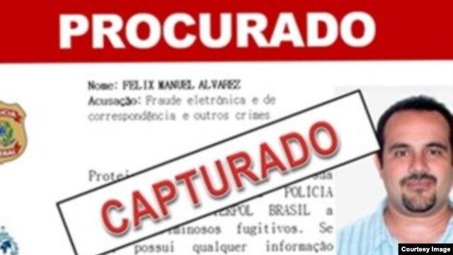 Fugitivo de la Justicia de los Estados Unidos, el cubano Félix Manuel Alvarez, de 50 años, fue detenido por la Policía Federal de Brasil.