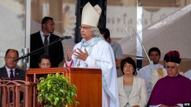 El cardenal nicaragüense Leopoldo Brenes. Foto de archivo.